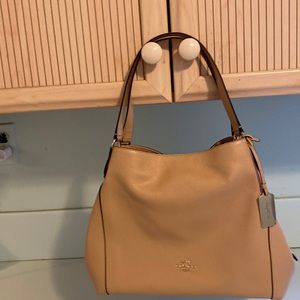 Coach Satchel Tan